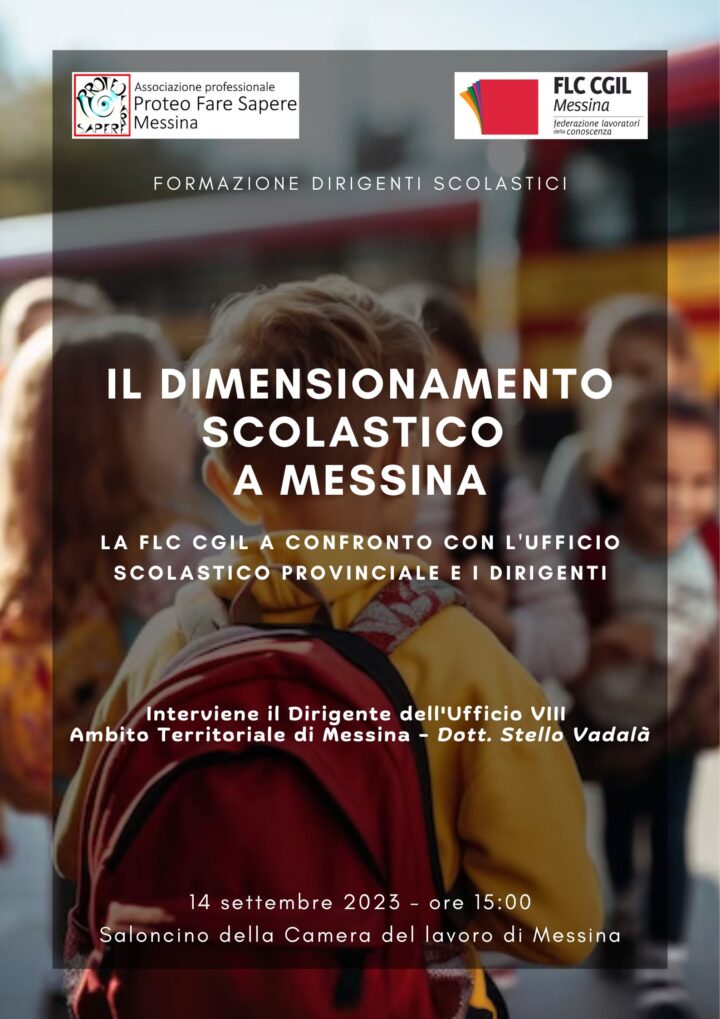 Il dimensionamento scolastico a Messina.