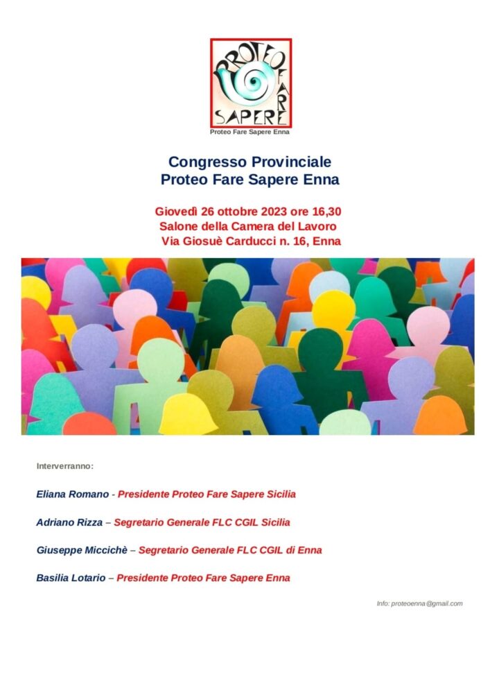 Congresso Provinciale Proteo Fare Sapere Enna