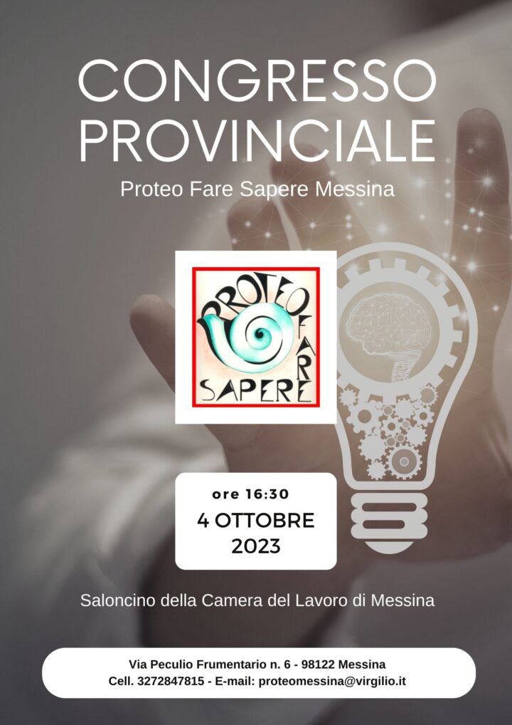 Congresso Provinciale Proteo Fare Sapere Messina