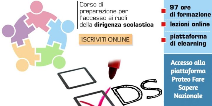 Corso di preparazione per l’accesso ai ruoli della dirigenza scolastica